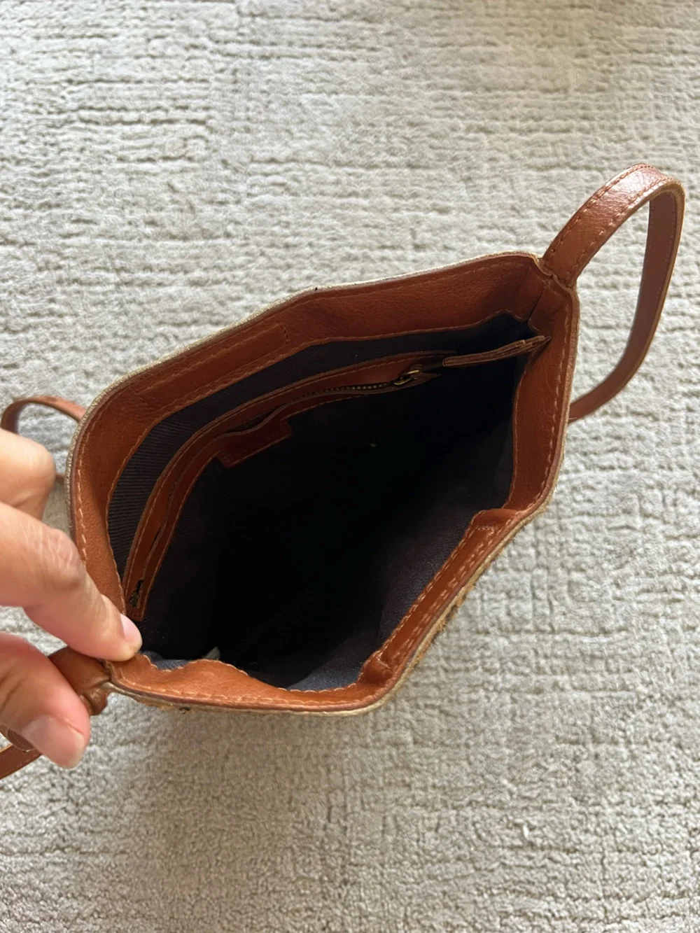 Madewell The Slim Brooklyn Crossbody Bag, Mini Leopard Calf Hair